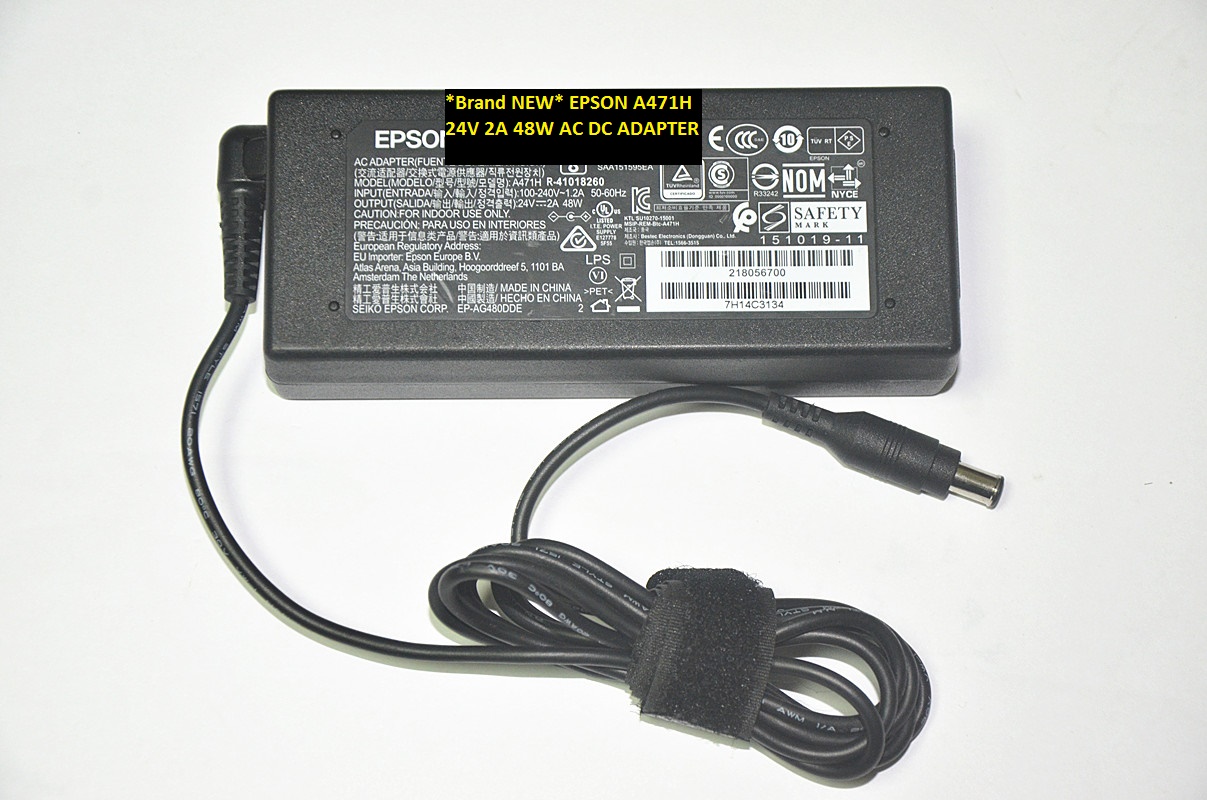 *Brand NEW* 24V 2A 48W AC DC ADAPTER EPSON AC100-240V A471H